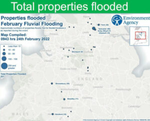 Total properties flooded/protected