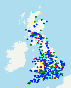 UK project map